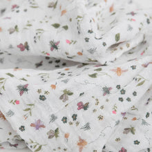 Load image into Gallery viewer, Little Unicorn Cotton Muslin Swaddle - Garden Bees
