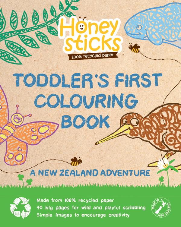 Honeysticks Toddler's First Colouring Book - A New Zealand Adventure