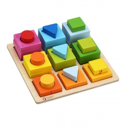 Classic World Geometric Blocks 28 pieces – Babylove Ltd
