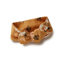 Load image into Gallery viewer, Snuggle Hunny Kids Golden Flower Organic Topknot Headband
