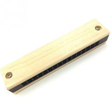 Load image into Gallery viewer, Natural Wooden Harmonica
