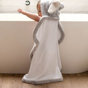 The Little Linen Company Plush Hooded Towel - Choose your colour