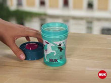 Load and play video in Gallery viewer, NUK Evolution Magic Cup with Drinking Rim - 230ml (Choose your design)
