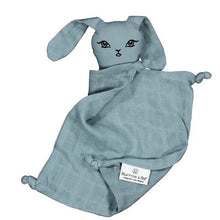 Load image into Gallery viewer, Burrow &amp; Be Muslin Bunny Comforter - Storm
