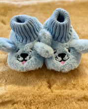 Load image into Gallery viewer, SnuggUps Non-Slip Slippers For Toddlers - Blue Dog
