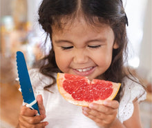 Load image into Gallery viewer, KiddiKutter Knife - Cuts food, not fingers!
