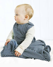Load image into Gallery viewer, Merino Kids Standard Weight &#39;Go Go Bag&#39; - Navy Stripe - Size: 3-24 months &amp; 2-4 years
