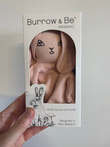 Burrow & Be Muslin Bunny Comforter - Dusty Rose