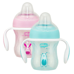 Chicco Super Soft Silicone Transition Cup with Handles 4m+