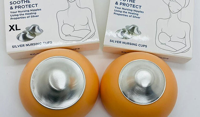 Silverette Nursing Cups - Protect and heal breastfeeding nipples