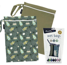 Load image into Gallery viewer, Mum2mum Wetbags Twin Pack - Rockets &amp; Olive
