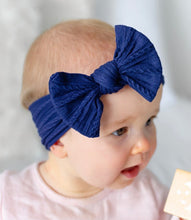 Load image into Gallery viewer, Mod &amp; Tod Cable Bow Headband - Navy
