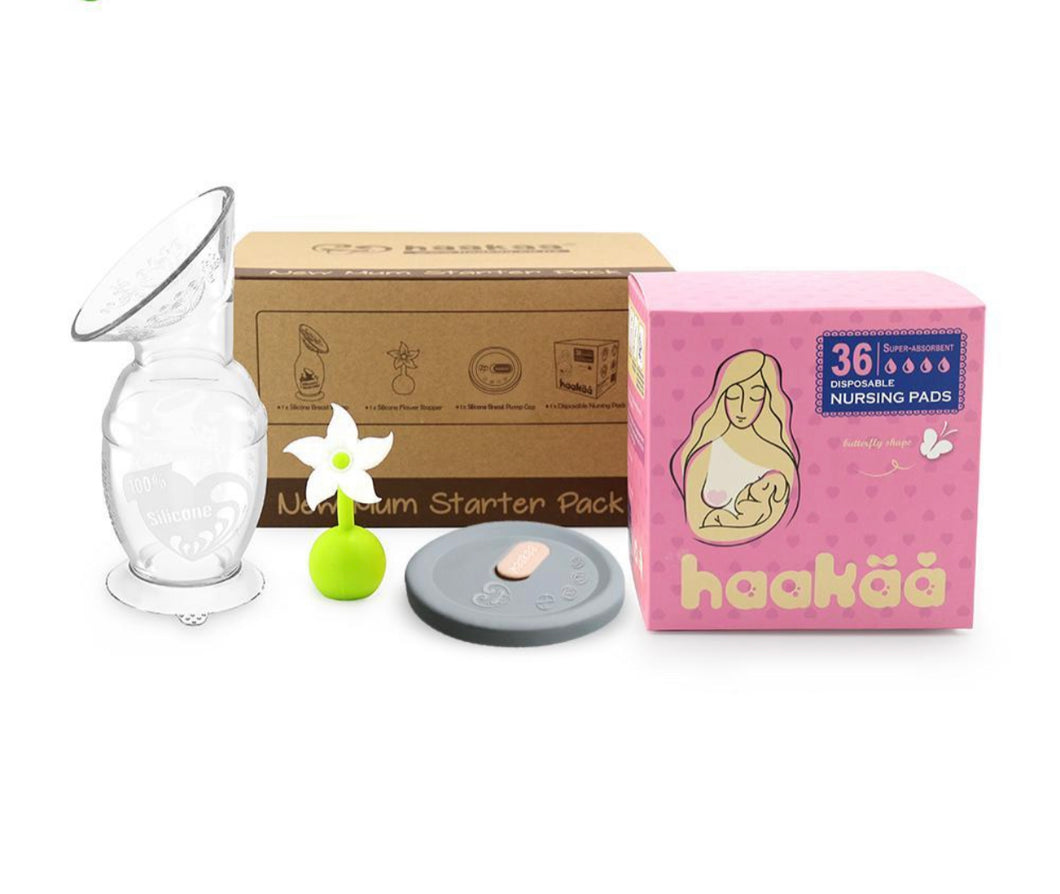 Haakaa New Mum Starter Pack - Updated - (Generation 2 150ml Pump)