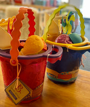 Load image into Gallery viewer, B. Sands Ahoy Beach Bucket Set - Choose Red or Blue
