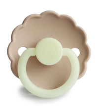 Load image into Gallery viewer, Frigg Daisy Silicone Pacifier 2 pack - Croissant Night (GLOW IN THE DARK)
