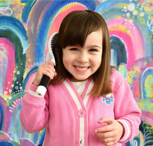 Slick Kids Detangler Brush - Choose Pink, Blue or White