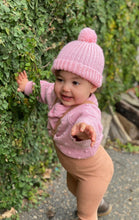 Load image into Gallery viewer, Acorn Campside Beanie Pink - 100% Merino - Last of Stock
