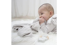 Load image into Gallery viewer, Living Textiles Organic Bassinet/Cradle Cellular Blanket - Grey
