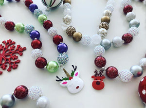 Bubblegum Bella Reindeer Junior Petite Necklace & Bracelet Set