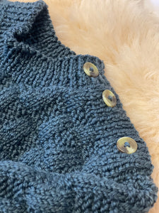 100% Wool Jumper - Forest Green - 0-6 months
