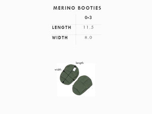 Babu Merino Wool Baby Booties - Choose Your Colour