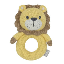 Load image into Gallery viewer, Living Textiles Knitted Rattle - Leo the Lion
