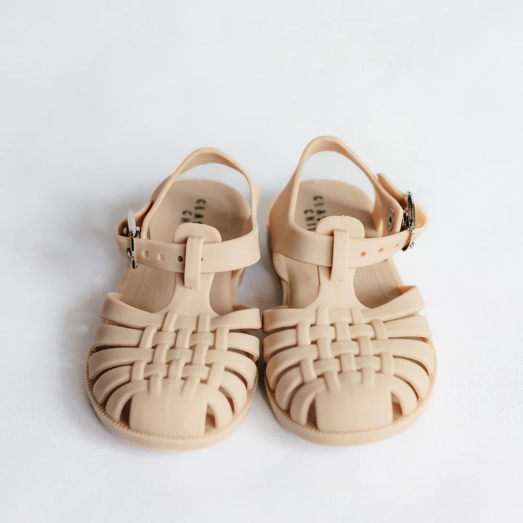 Classical Child Jelly Sandals - Linen