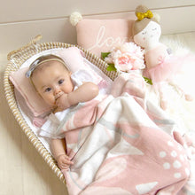 Load image into Gallery viewer, Lolli Living Knitted Pram Blanket - Meadow
