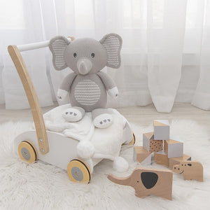 Living Textiles Knitted Toy - Mason the Elephant
