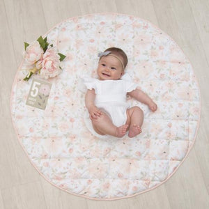 Lolli Living Reversible Play Mat - Includes 16 Milestone Cards (Meadow)