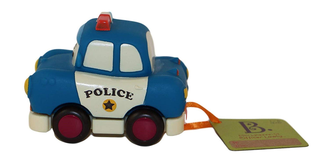 Battat Pull Back Car Mini Wheeee-ls! Officer Lawly