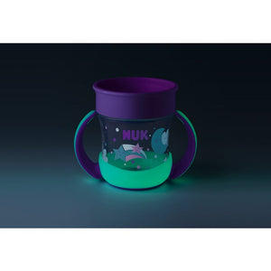 NUK Mini Magic Spillproof Cup 160ml GLOW IN THE DARK Night - Choose Your Colour