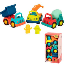 Load image into Gallery viewer, Battat Happy Cruisers, Construction Truck Set
