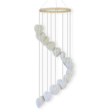 O.B Designs Falling In Love Baby Mobile - Natural