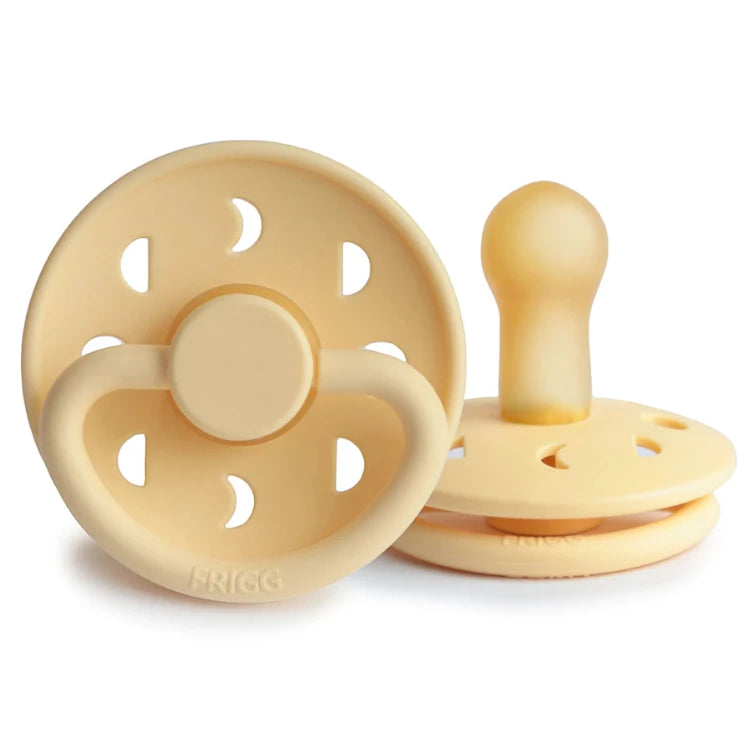 Frigg Latex Pacifier 2 pack - Moon Phase - Pale Daffodil