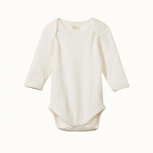 Nature Baby Pointelle Bodysuit - Natural