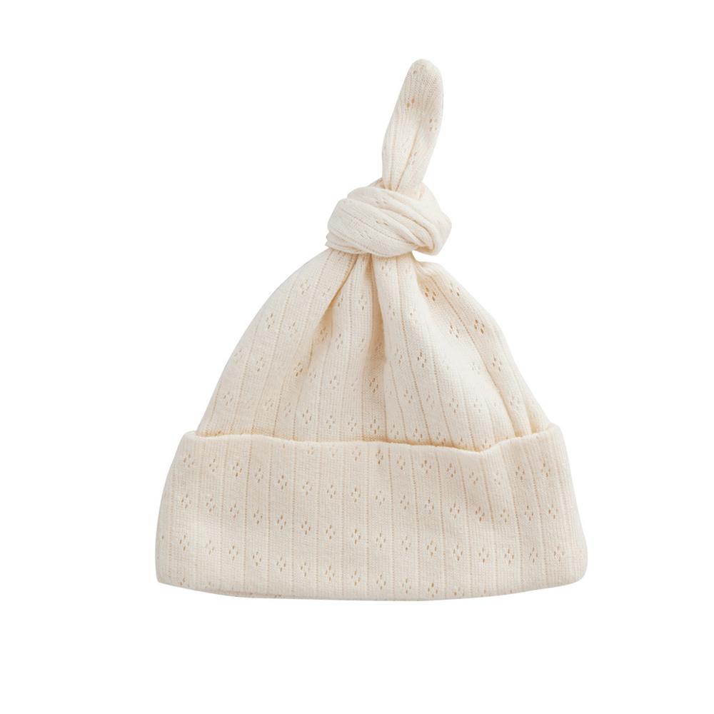Nature Baby Pointelle Knotted Beanie