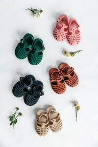 Classical Child Jelly Sandals - Rust