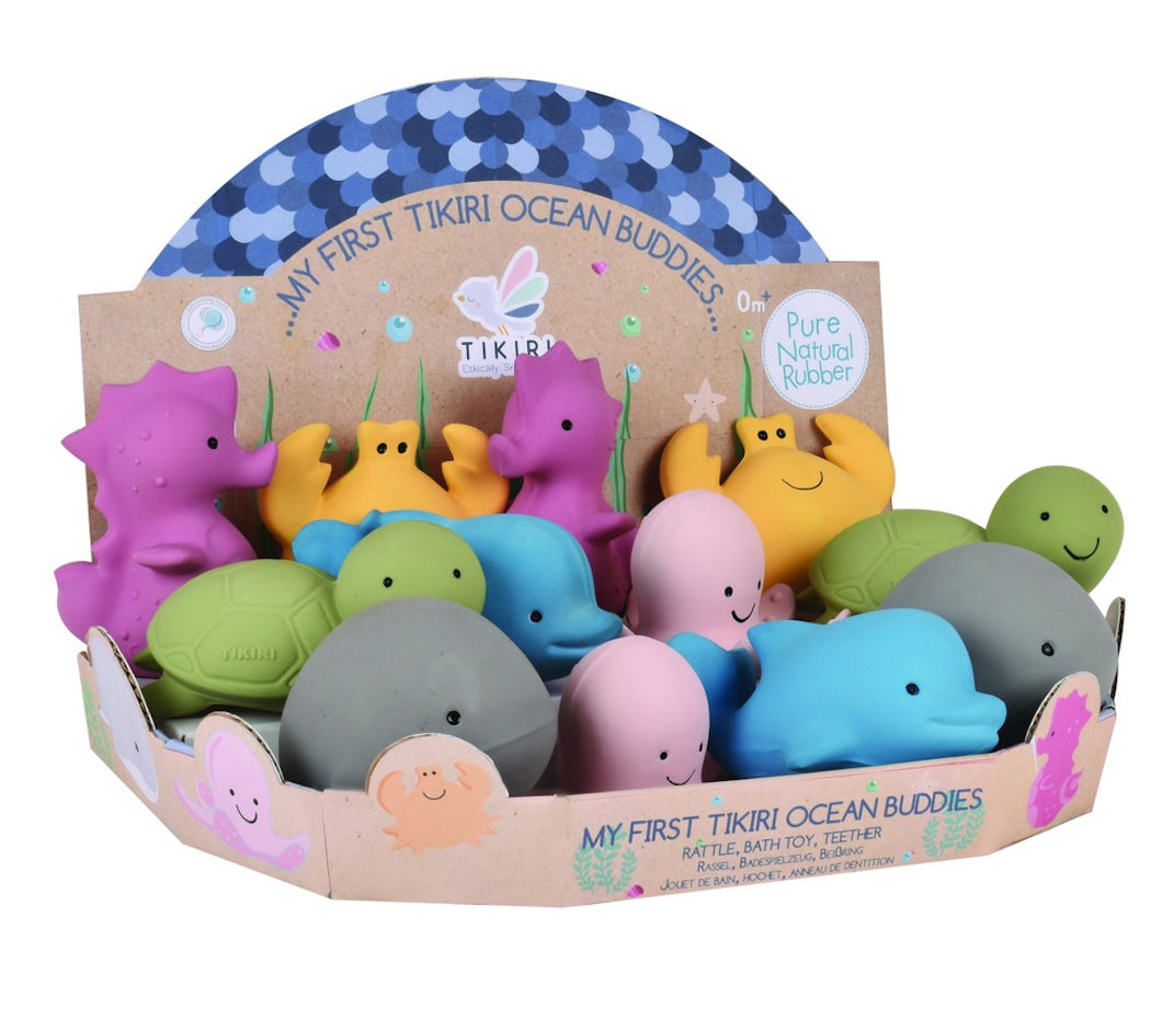 Tikiri My First Ocean Buddies - Natural Rubber Teether Toys