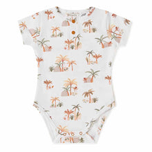 Load image into Gallery viewer, Snuggle Hunny Kids Palm Springs Short Sleeve Organic Bodysuit
