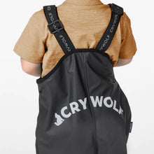 Load image into Gallery viewer, Crywolf Rain Overalls - Black - Sizes 2, 3, 4 years
