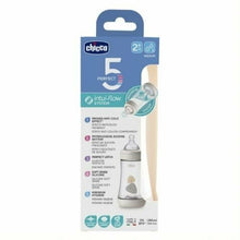 Load image into Gallery viewer, Chicco Perfect 5 Bottle 300ml Fast Flow (4m+) - Natural
