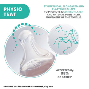 Chicco Perfect 5 Physio Teat (2 pack) - Choose from 0+, 2m+, 4m+
