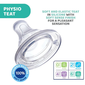 Chicco Perfect 5 Physio Teat (2 pack) - Choose from 0+, 2m+, 4m+