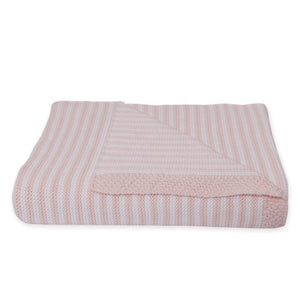 Living Textiles Knitted Stripe Blanket - Choose Your Colour