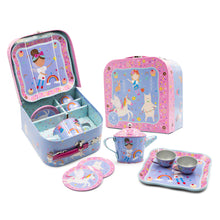 Load image into Gallery viewer, Floss &amp; Rock Tin Tea Set - Rainbow Fairy - 7 Piece
