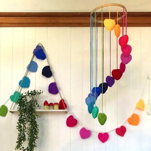 O.B Designs Falling In Love Baby Mobile - Rainbow
