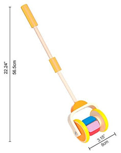 Hape Rainbow Wooden Push and Pull Walking Toy
