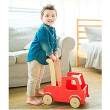 Load image into Gallery viewer, Moover Wooden Push-along Walker - Red Truck
