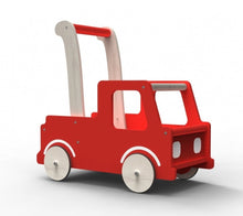 Load image into Gallery viewer, Moover Wooden Push-along Walker - Red Truck
